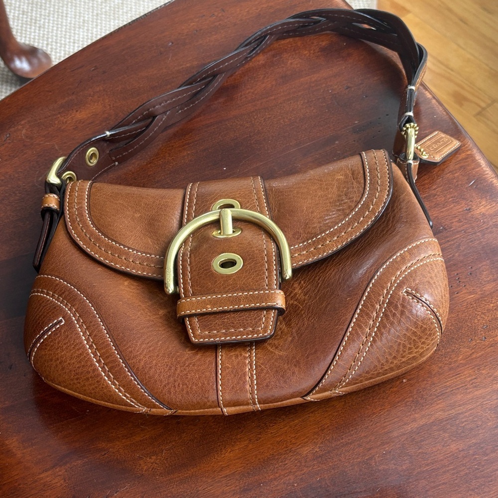 RARE!!! Vintage Coach Y2K 10317 Braided SoHo Bag with Solid Brass Hardware - Picture 7 of 14